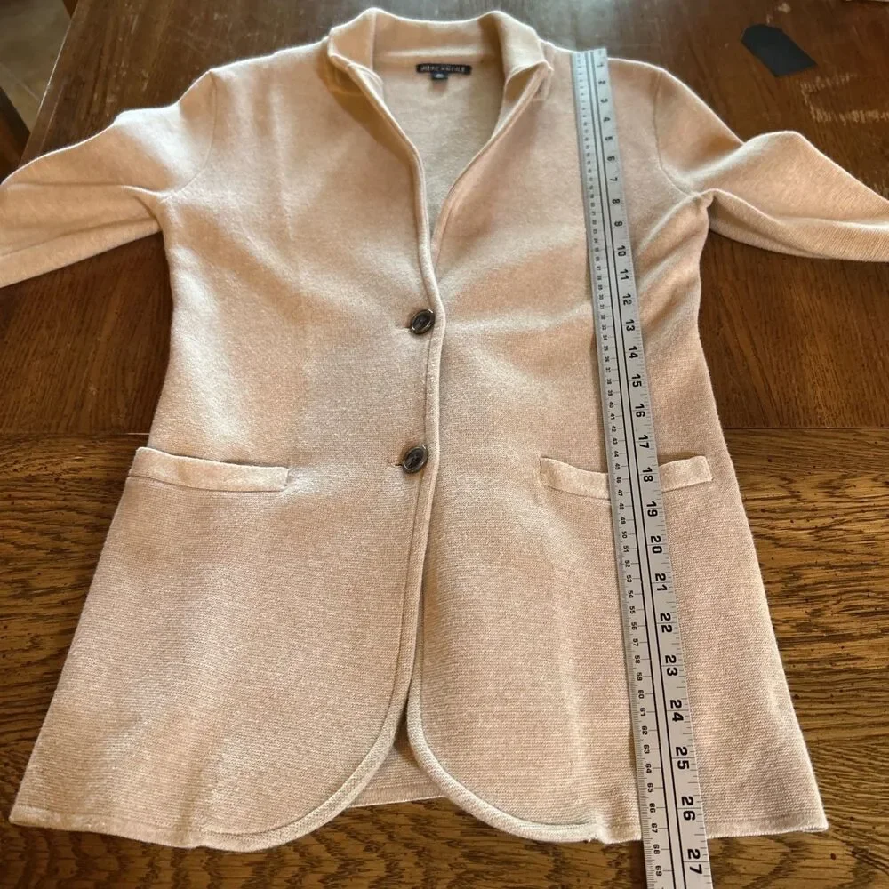 J Crew Mercantile Knit Blazer Old Money Size XS Preppy Classic Minimalist Office